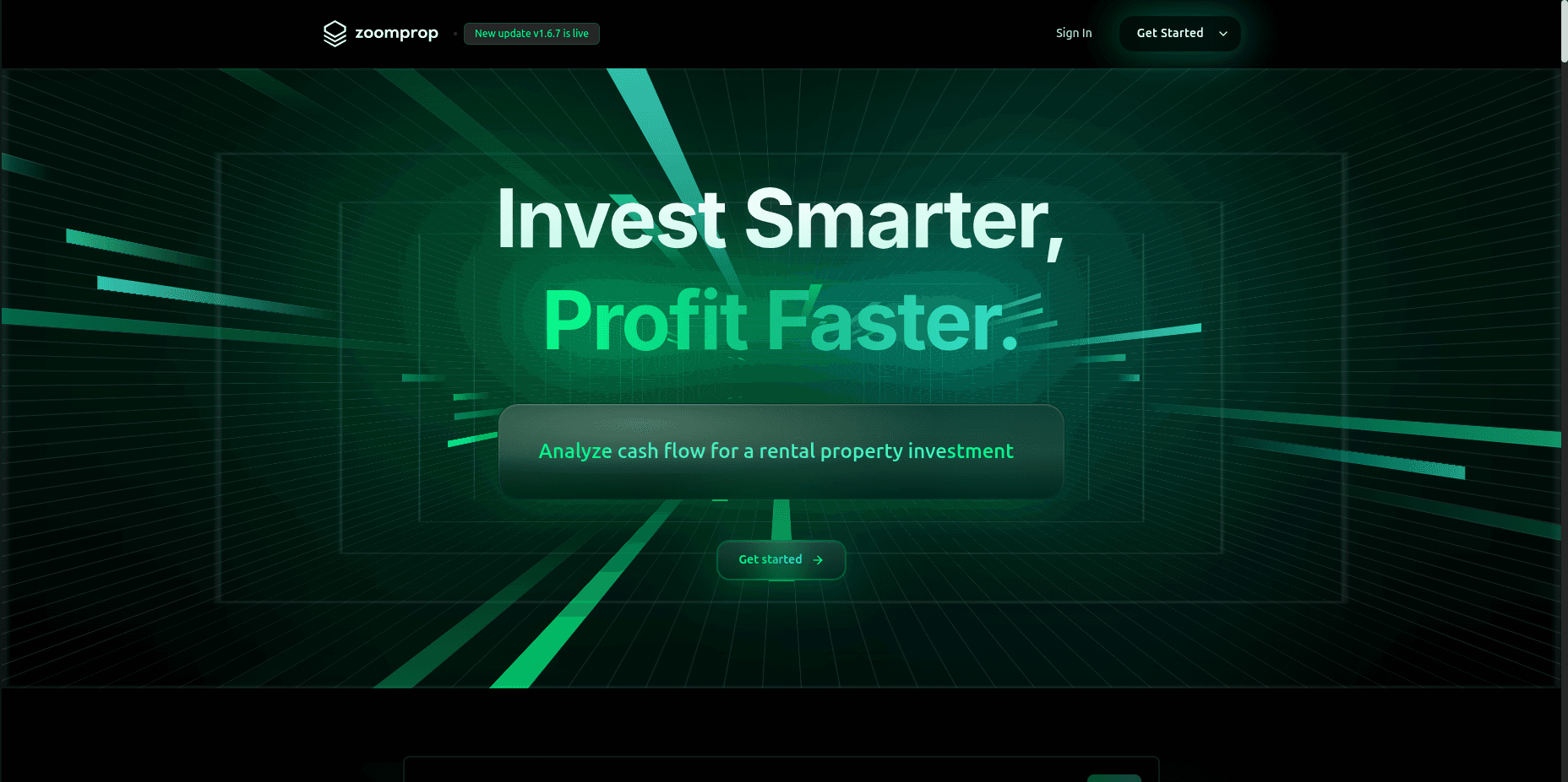 Zoomprop — product hero / landing