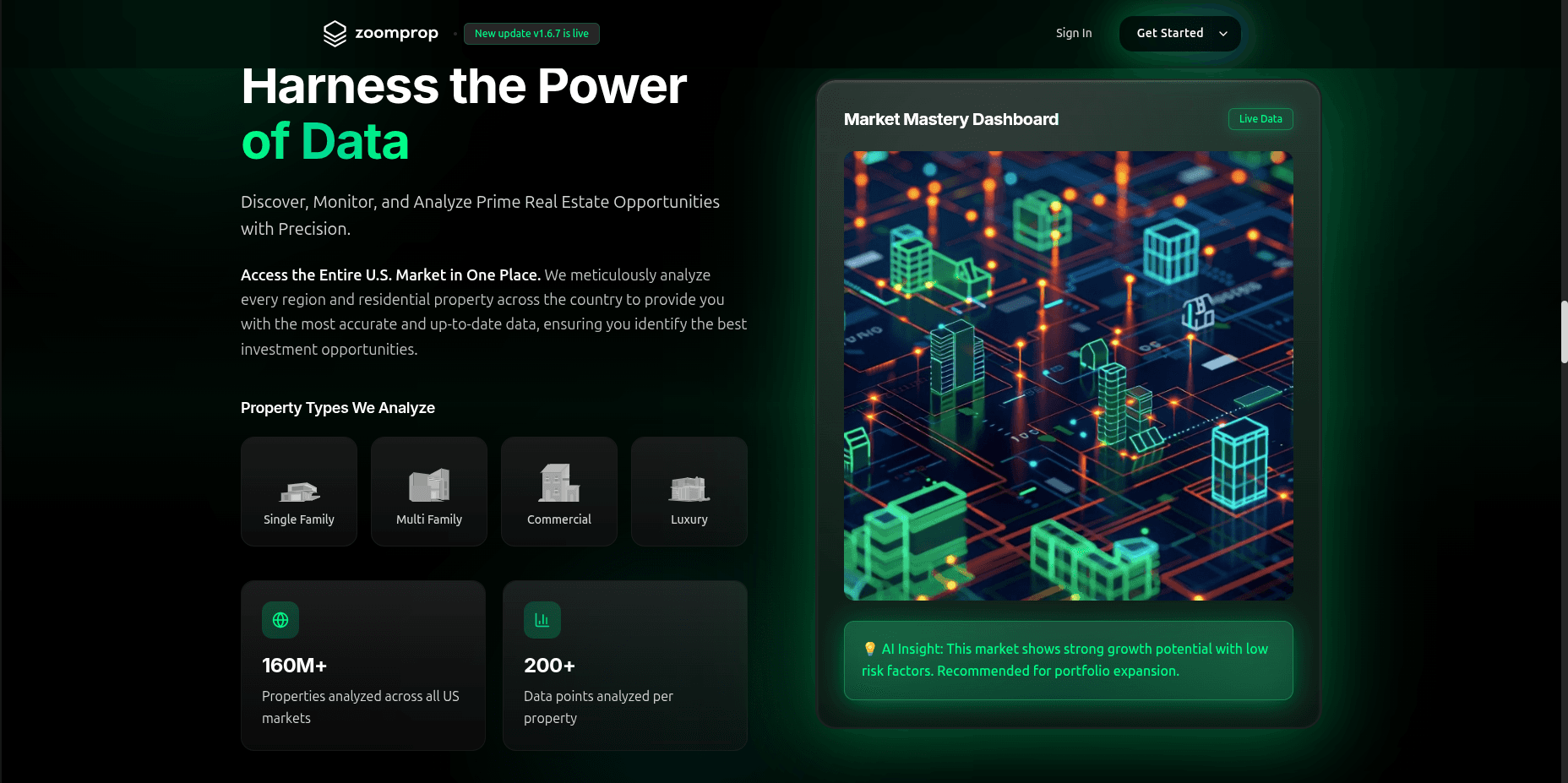 ZP — AI analytics platform — interface screen 5